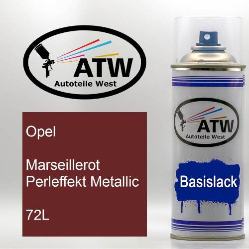 Opel, Marseillerot Perleffekt Metallic, 72L: 400ml Sprühdose, von ATW Autoteile West.